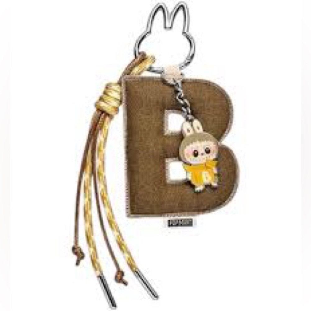 Pin For Love Labubu letter pendant - B - Pop Mart Pop Now Sealed Box